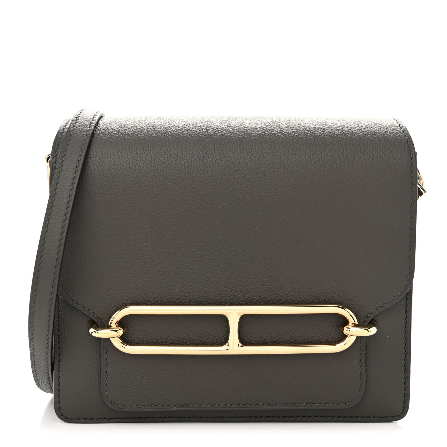 Hermes Evercolor Mini Sac Roulis Vert De Gris 1 of 10