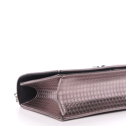Christian Dior Metallic Patent Micro-Cannage Medium Diorama Flap Bag Hyper Pink 9 of 12