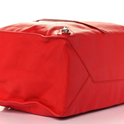 Balenciaga Veau Souple Papier A4 Zip Around Tote Rouge Cerise 9 of 10