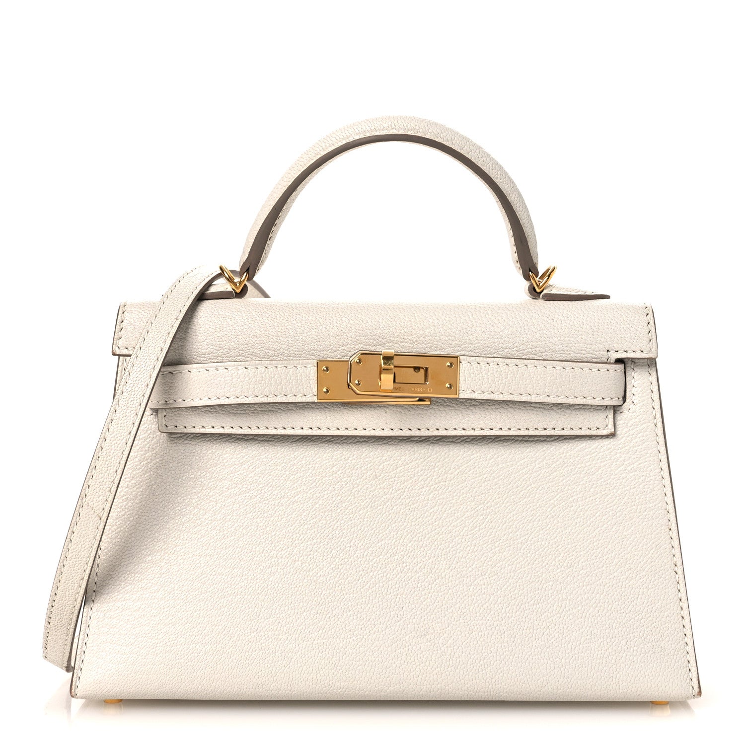 Hermes Chevre Mysore Mini Kelly Sellier 20 Mushroom 1 of 13
