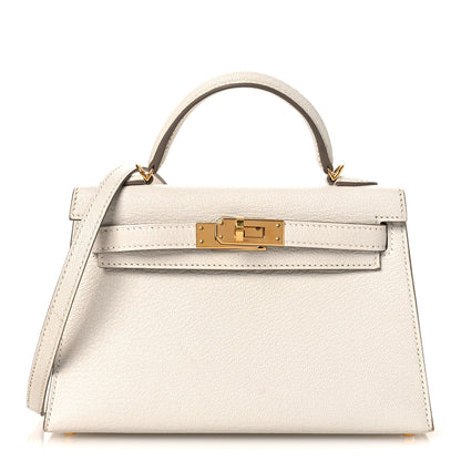 Hermes Chevre Mysore Mini Kelly Sellier 20 Mushroom 1 of 13