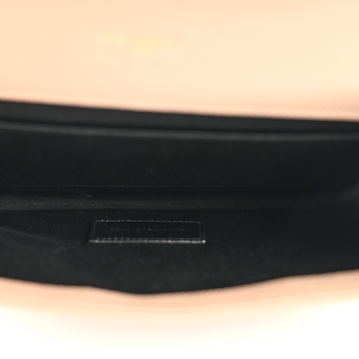 Saint Laurent Grain De Poudre Matelasse Chevron Monogram Envelope Clutch Dark Beige 5 of 11