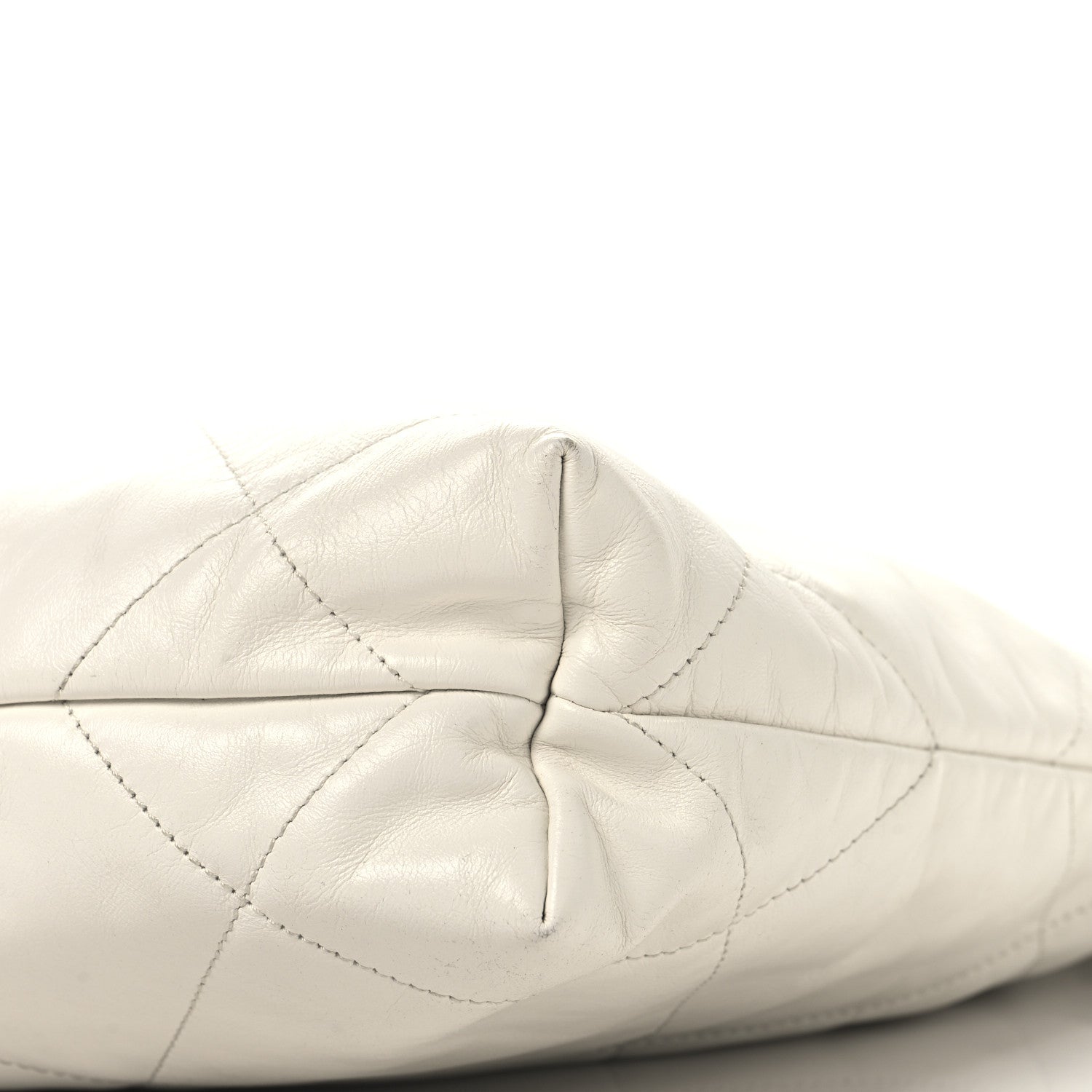 Chanel Shiny Calfskin Quilted Small Chanel 22 White 11 of 12