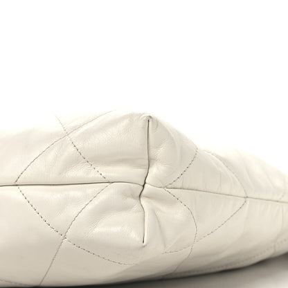 Chanel Shiny Calfskin Quilted Small Chanel 22 White 11 of 12