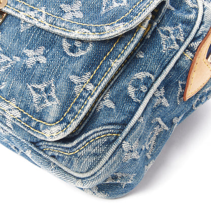 Louis Vuitton Monogram Denim Bum Bag Blue 5 of 9