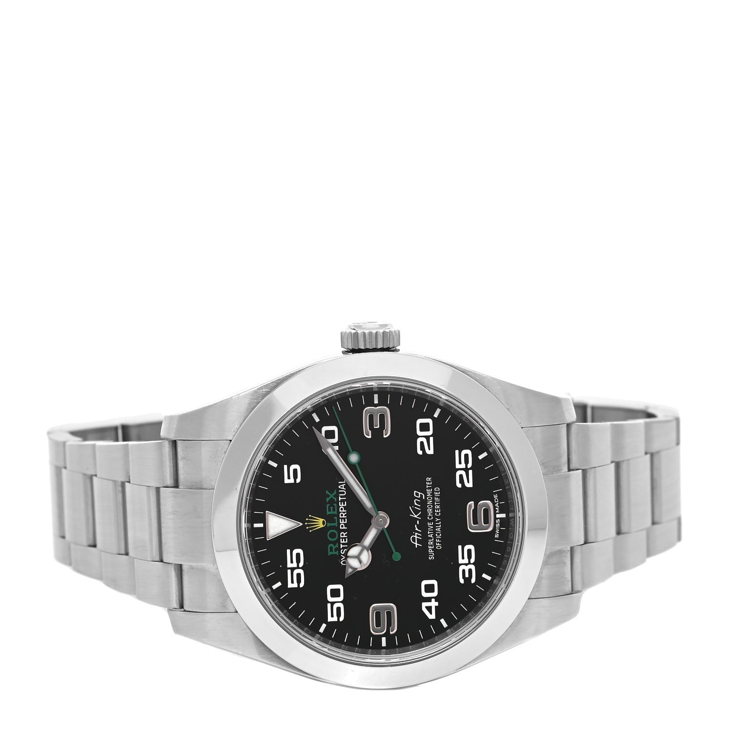 Rolex Stainless Steel 40mm Air-King Oyster Perpetual Watch Black 116900 2 of 4