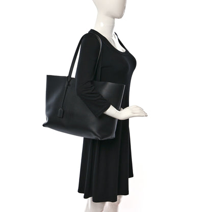 Saint Laurent Calfskin Large Shopping Tote Black 2 of 8