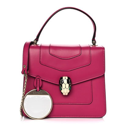Bulgari Calfskin Serpenti Forever Top Handle Pink 1 of 14