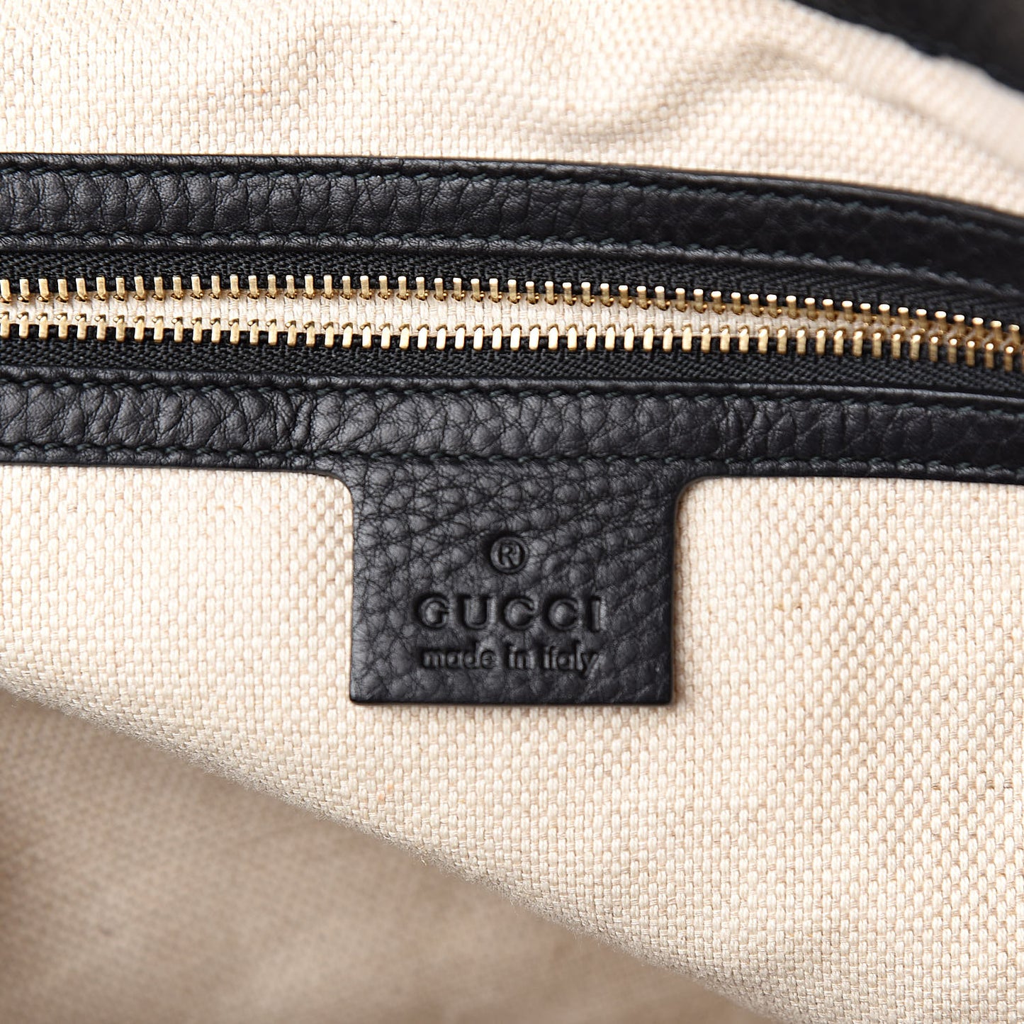 Pebbled Calfskin Medium Soho Shoulder Bag Black