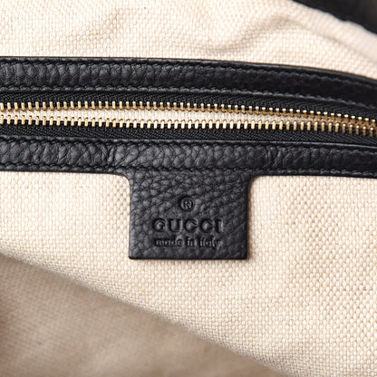 Gucci Pebbled Calfskin Medium Soho Shoulder Bag Black 6 of 10