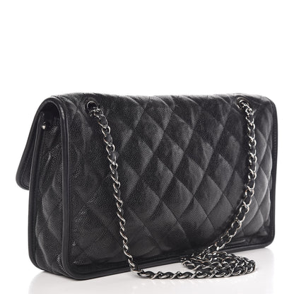 Chanel Caviar Quilted Large French Riviera Flap Black 3 of 10
