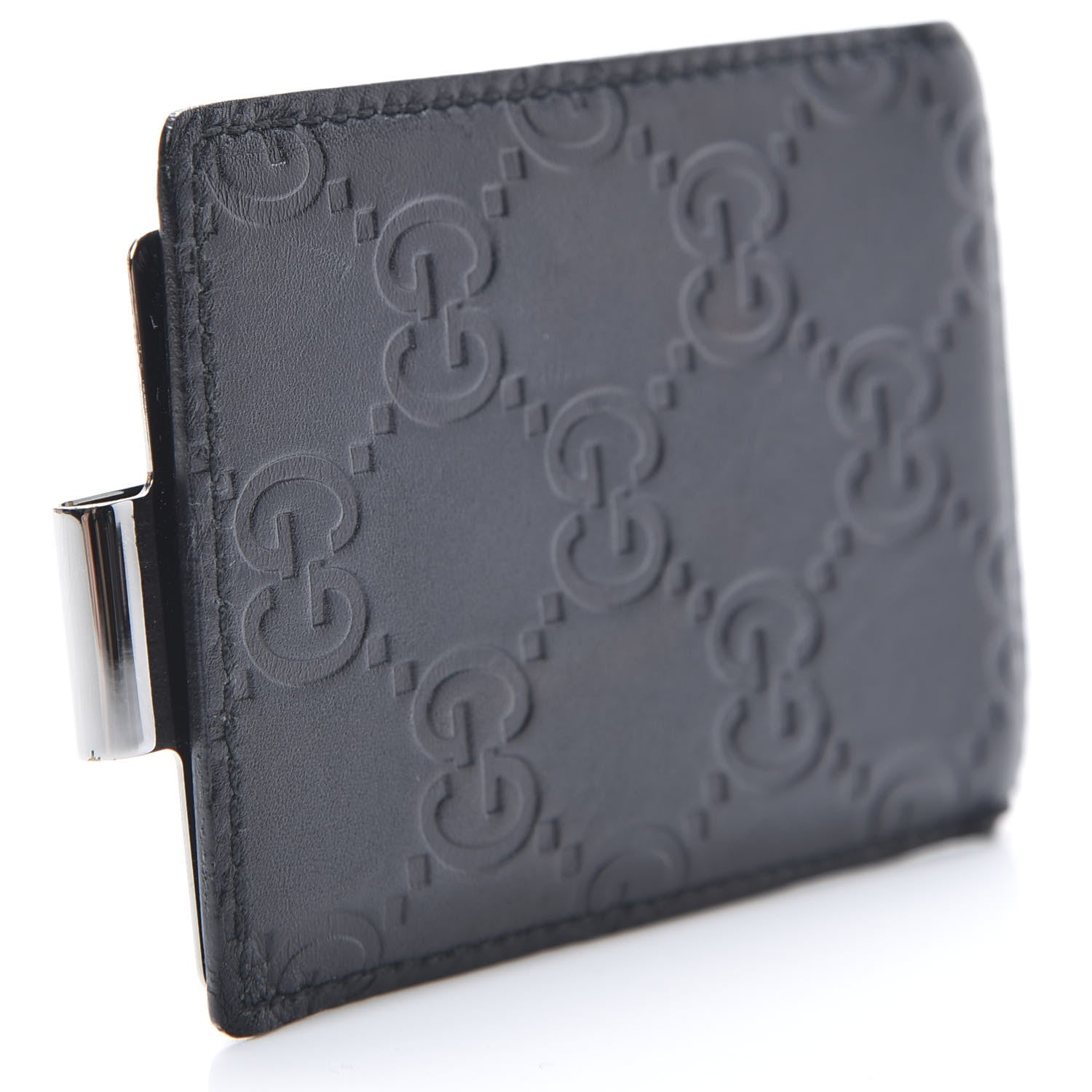 Gucci Guccissima Money Clip Black 2 of 7