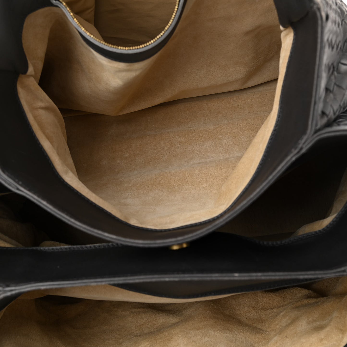 Nappa Intrecciato Medium Roma Tote Ferro Gray