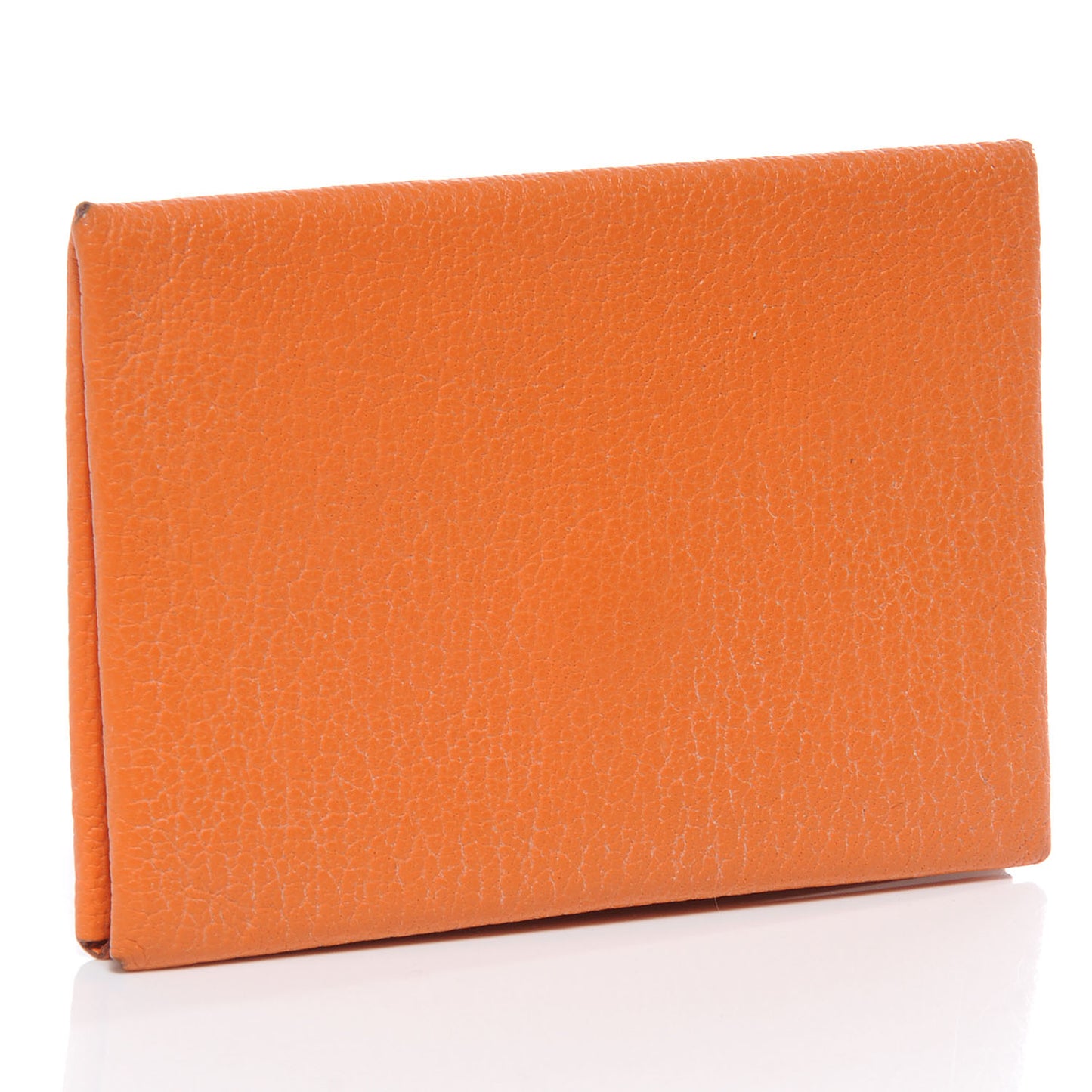 Chevre Calvi Card Case Orange