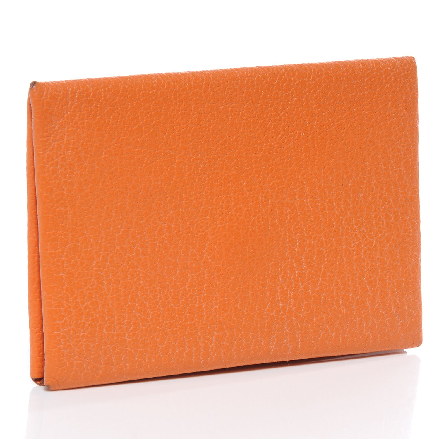 Hermes Chevre Calvi Card Case Orange 4 of 8