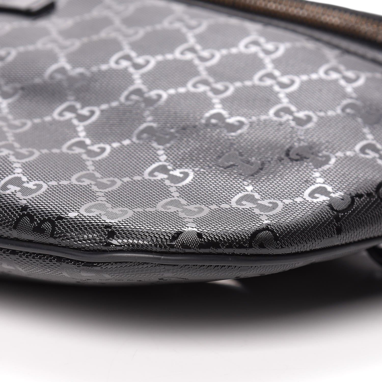 Gucci Imprime Monogram Belt Bag Black 9 of 9