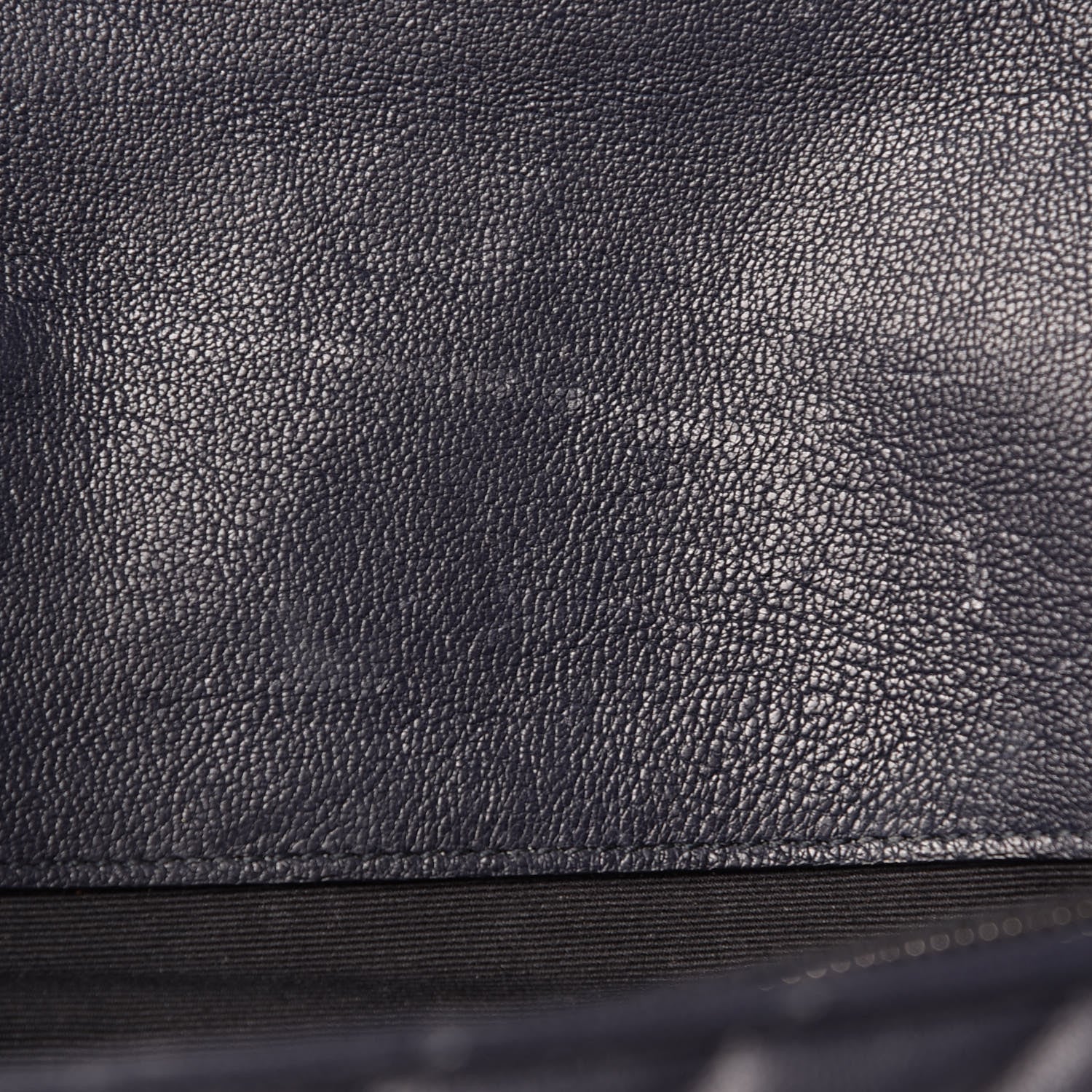 Saint Laurent Sheepskin Matelasse Chevron Monogram Large College Satchel Navy Blue 16 of 16