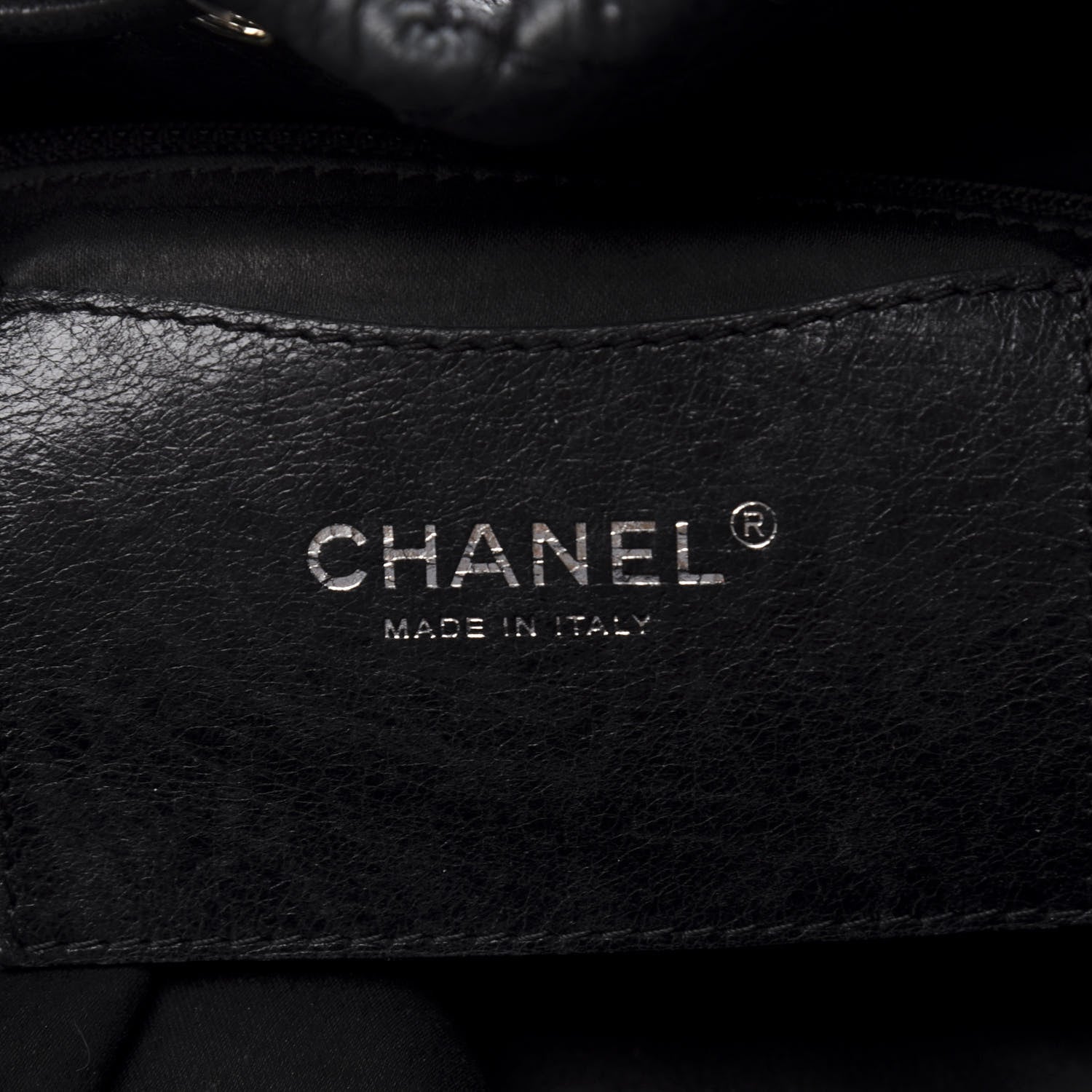 Chanel Glazed Calfskin On The Road Drawstring Tote Black 8 of 12