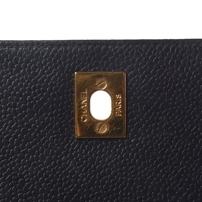 Chanel Caviar Quilted Jumbo Kelly Flap Black 11 of 11