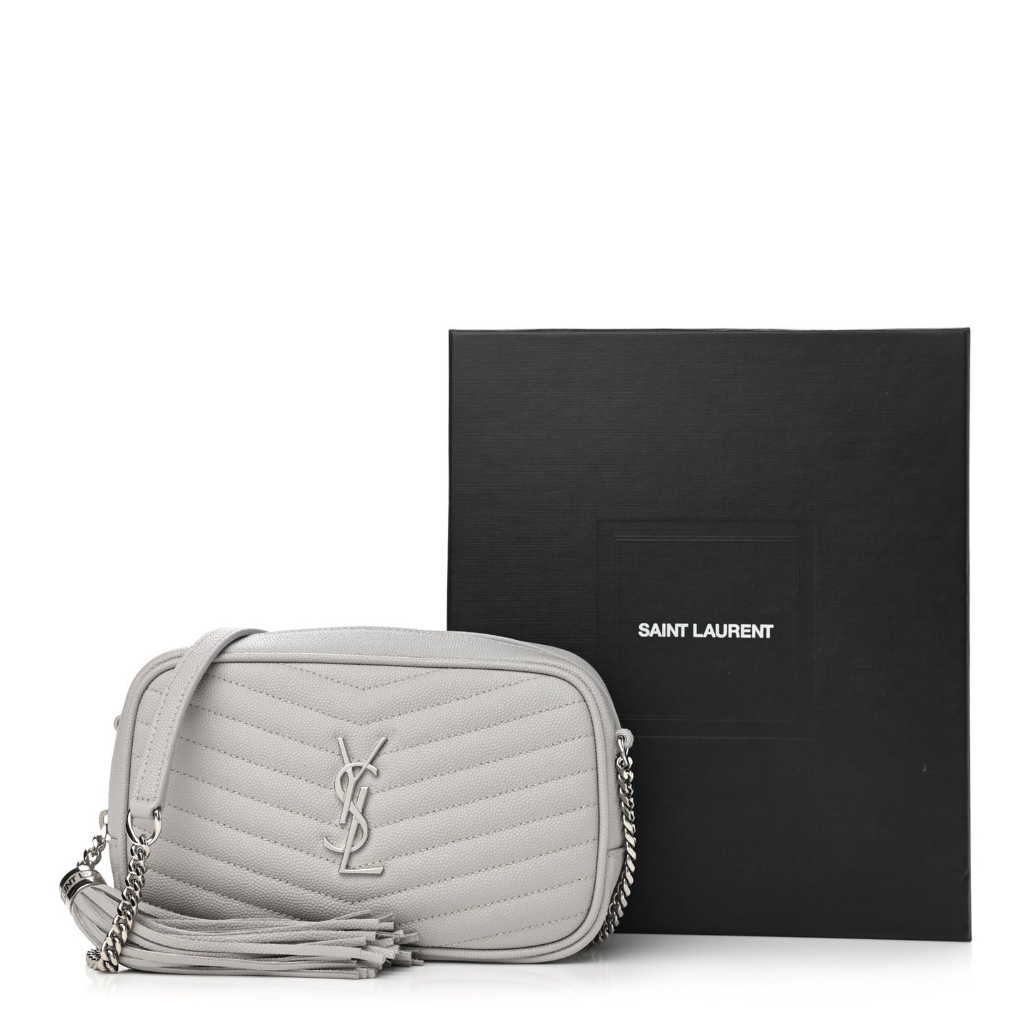Grain De Poudre Matelasse Monogram Mini Lou Camera Bag Granite