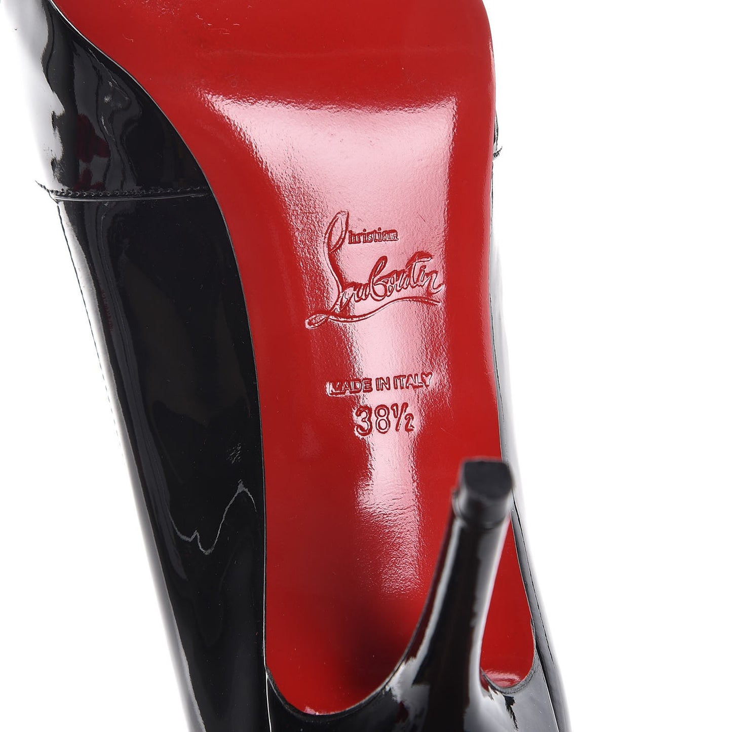 Patent Shelley 90 Pumps 38.5 Black Red