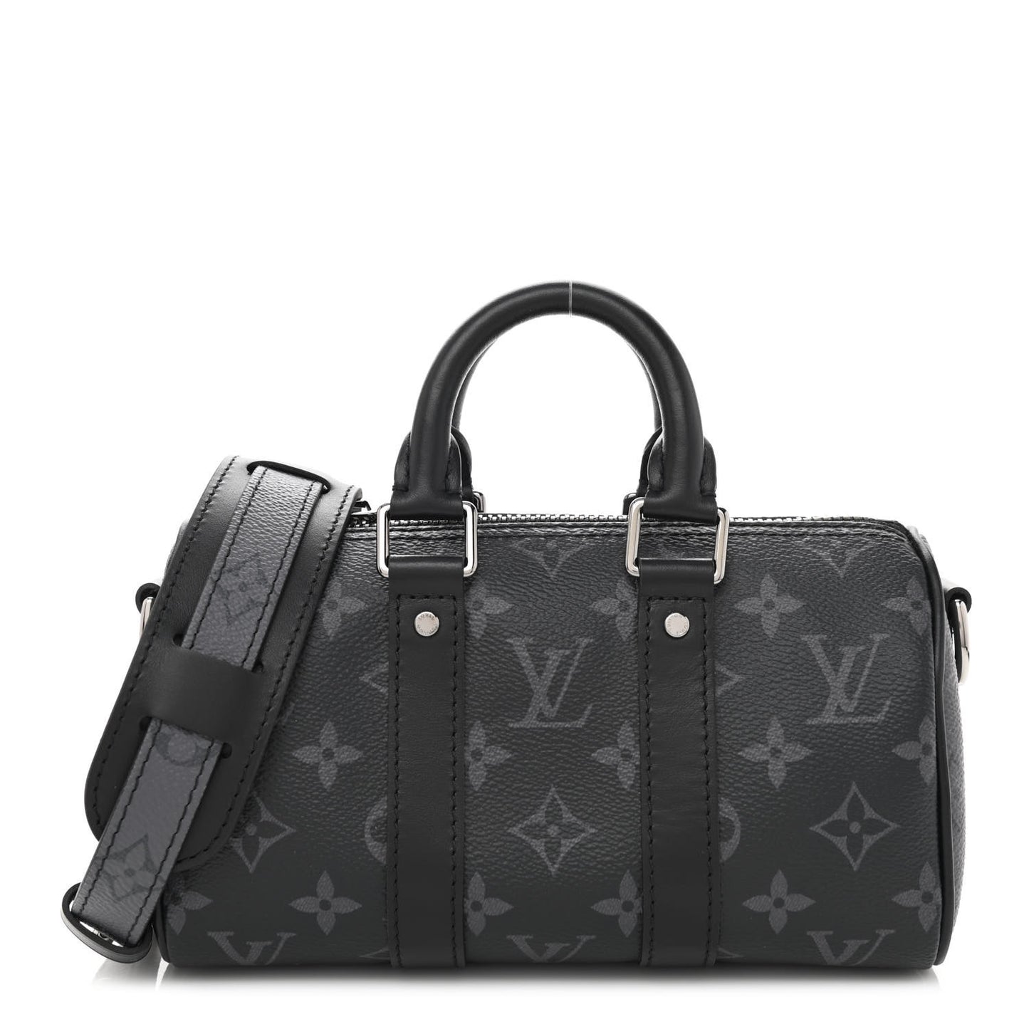 Reverse Monogram Eclipse Keepall XS Black