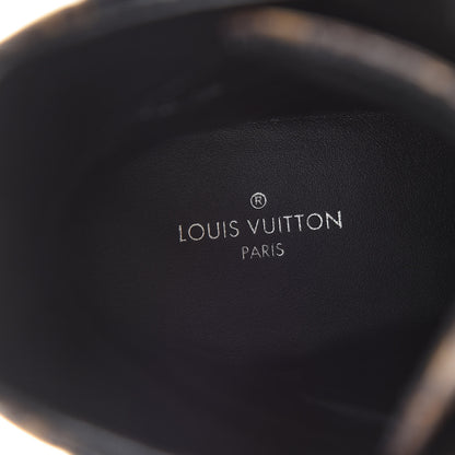 Louis Vuitton Suede Calfskin Monogram Laureate Platform Desert Boots 34.5 Black 7 of 8