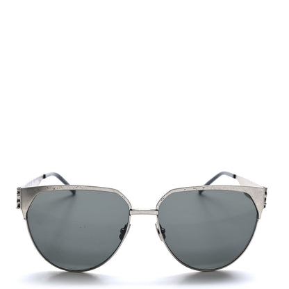 Saint Laurent Aged Metal Cat Eye SLM43 Sunglasses Silver 2 of 7