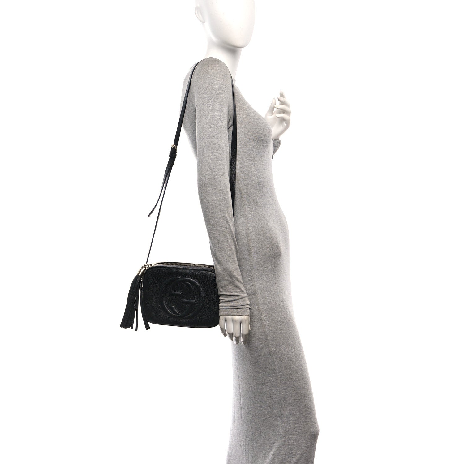 Gucci Pebbled Calfskin Small Soho Disco Bag Black 2 of 11