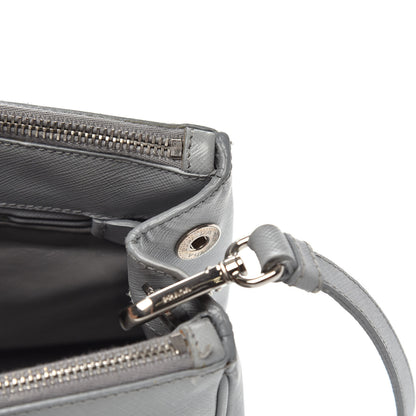 Prada Saffiano Small Galleria Double Zip Tote Nube 15 of 16