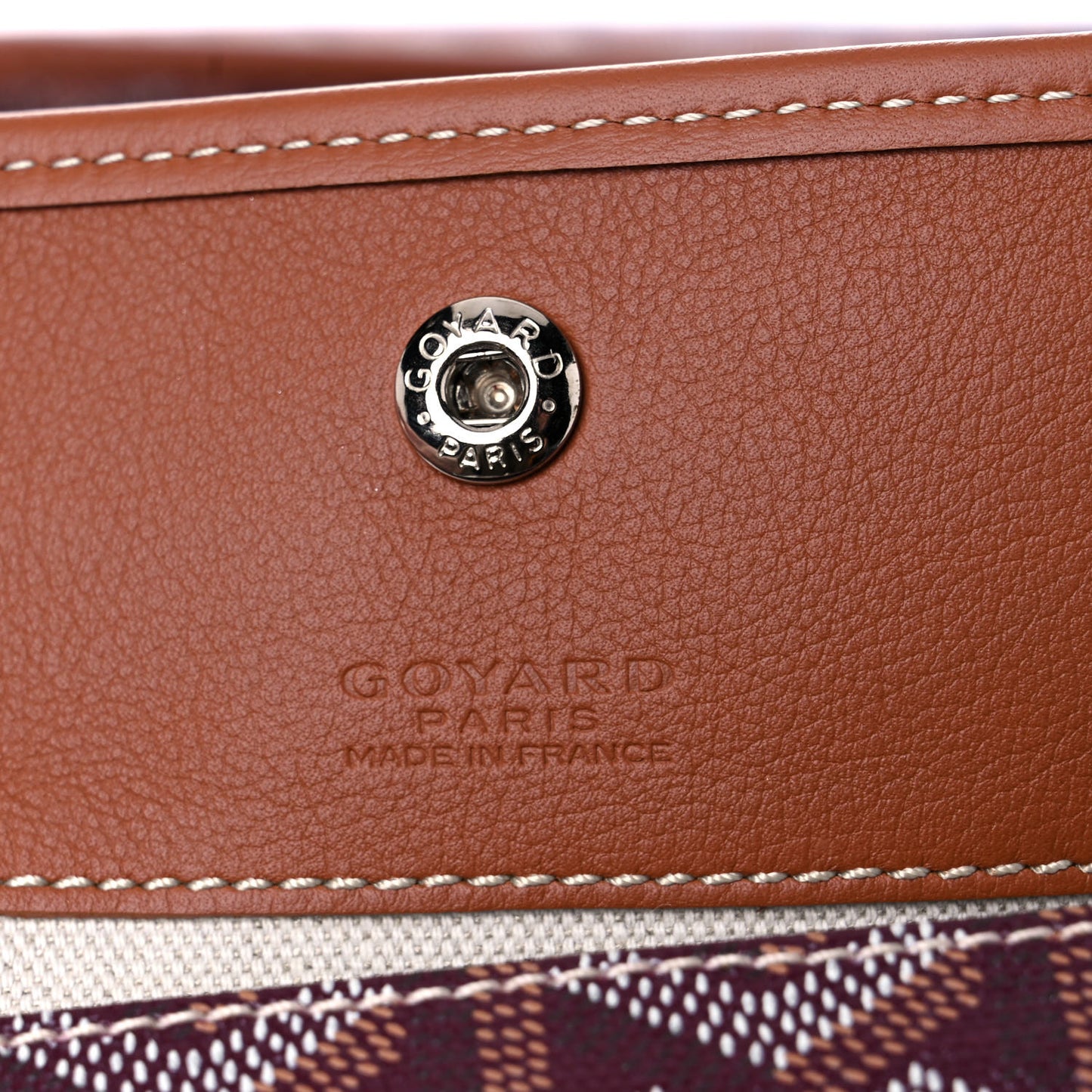 Goyardine Reversible Pertuis GM Burgundy