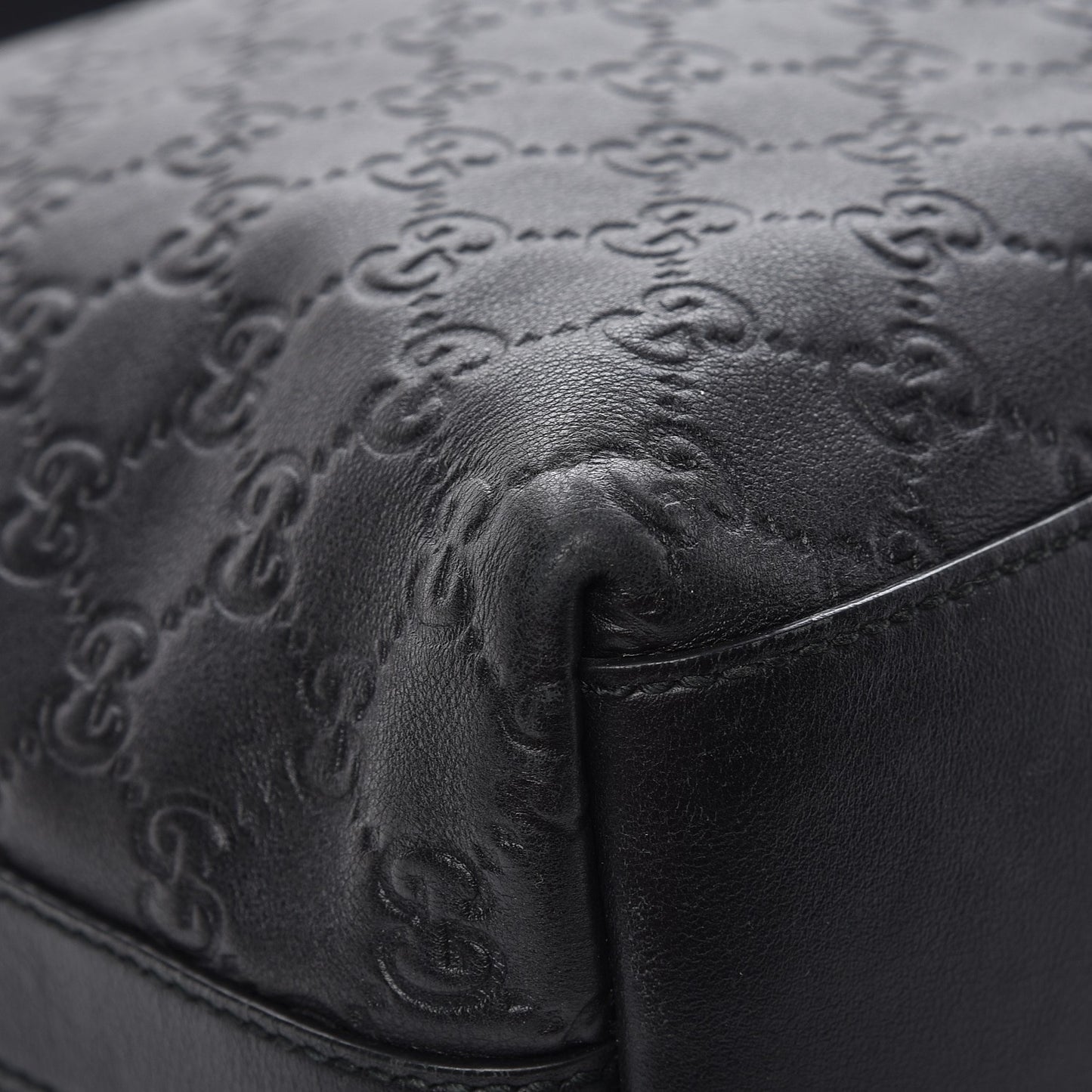 Guccissima Small Miss GG Hobo Black