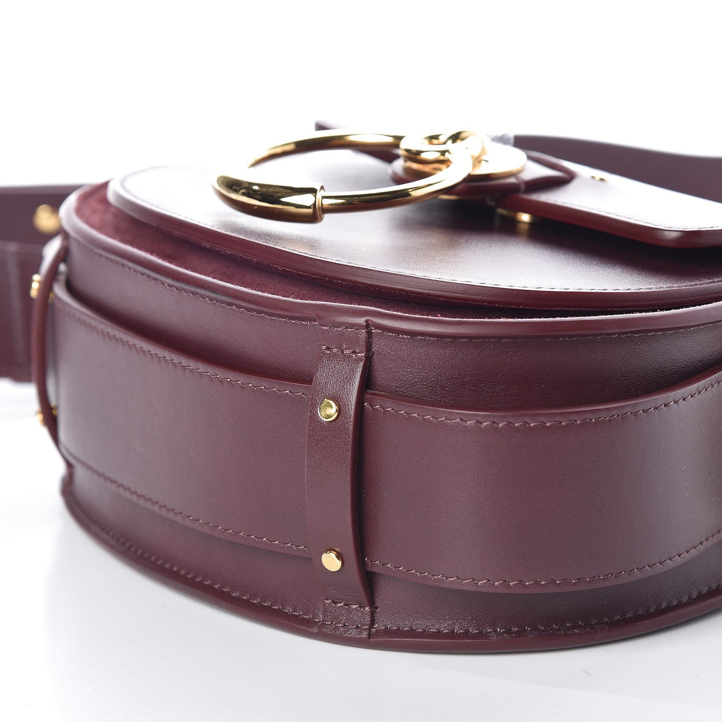 Calfskin Small Tess Bag Burnt Brown