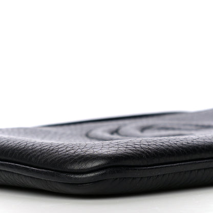Gucci Pebbled Calfskin Soho Wristlet Black 9 of 10