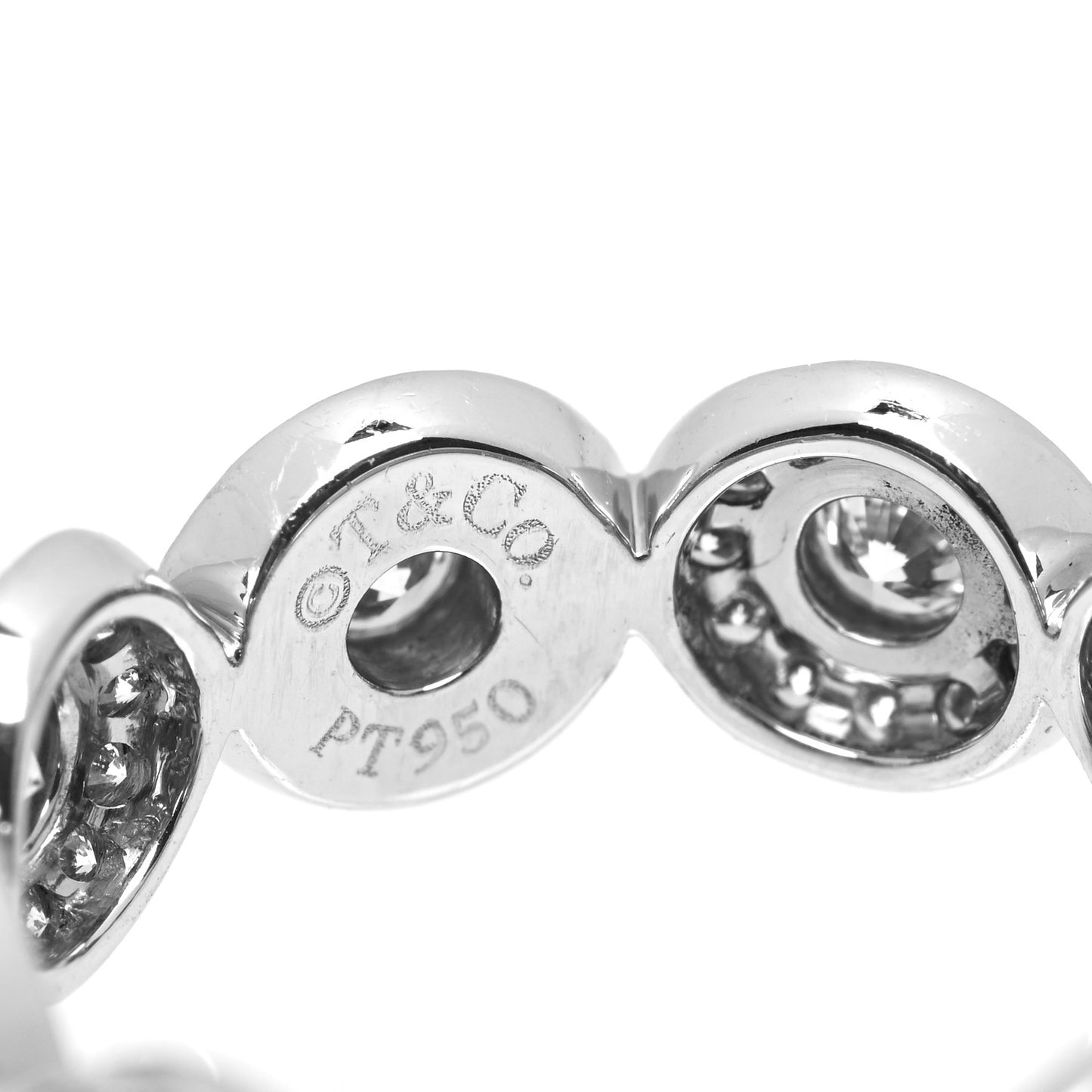 Platinum Diamond Circlet Band Ring 49 5