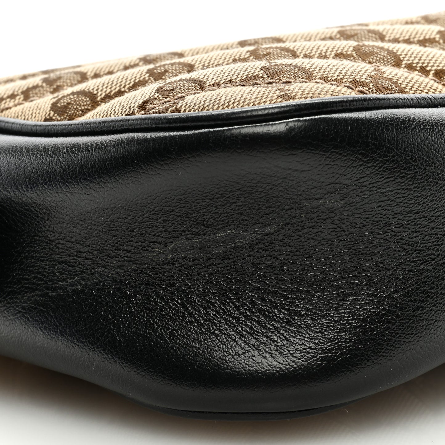 Monogram Matelasse Diagonal Small GG Marmont Chain Shoulder Bag Beige Black