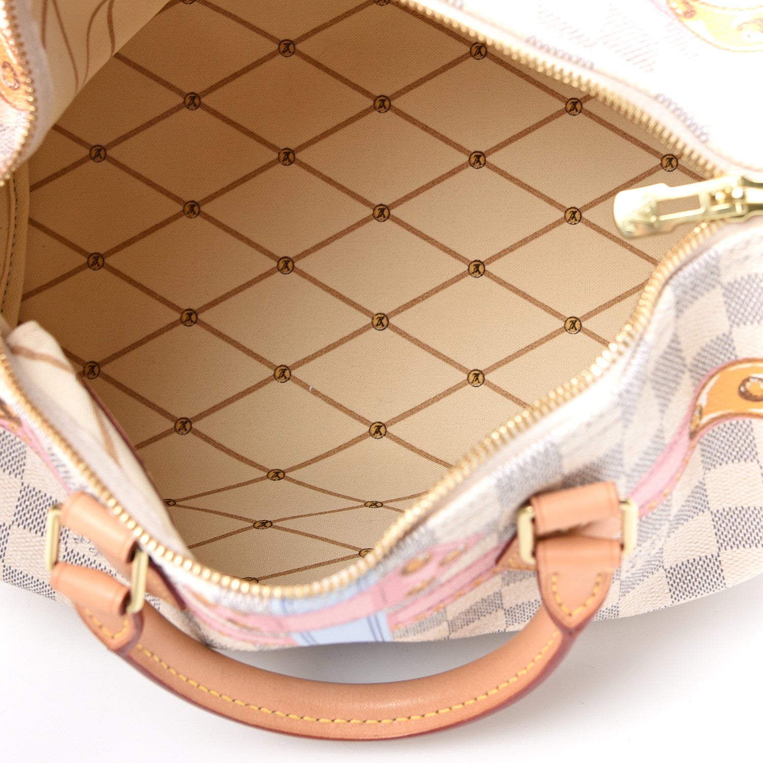 Louis Vuitton Damier Azur Summer Trunks Speedy Bandouliere 30 4 of 11