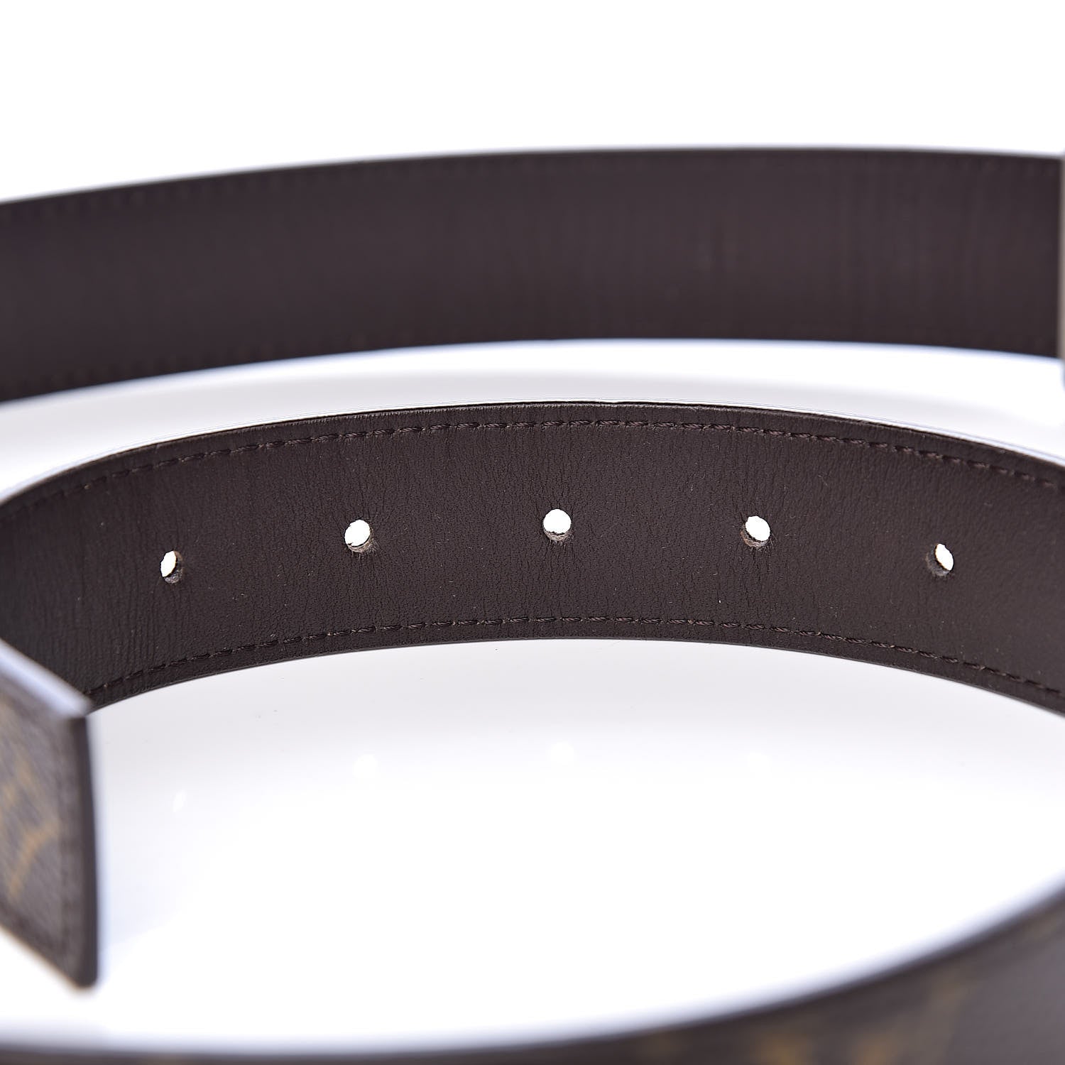 Louis Vuitton Monogram LV Cut Reversible Belt 85 34 6 of 7
