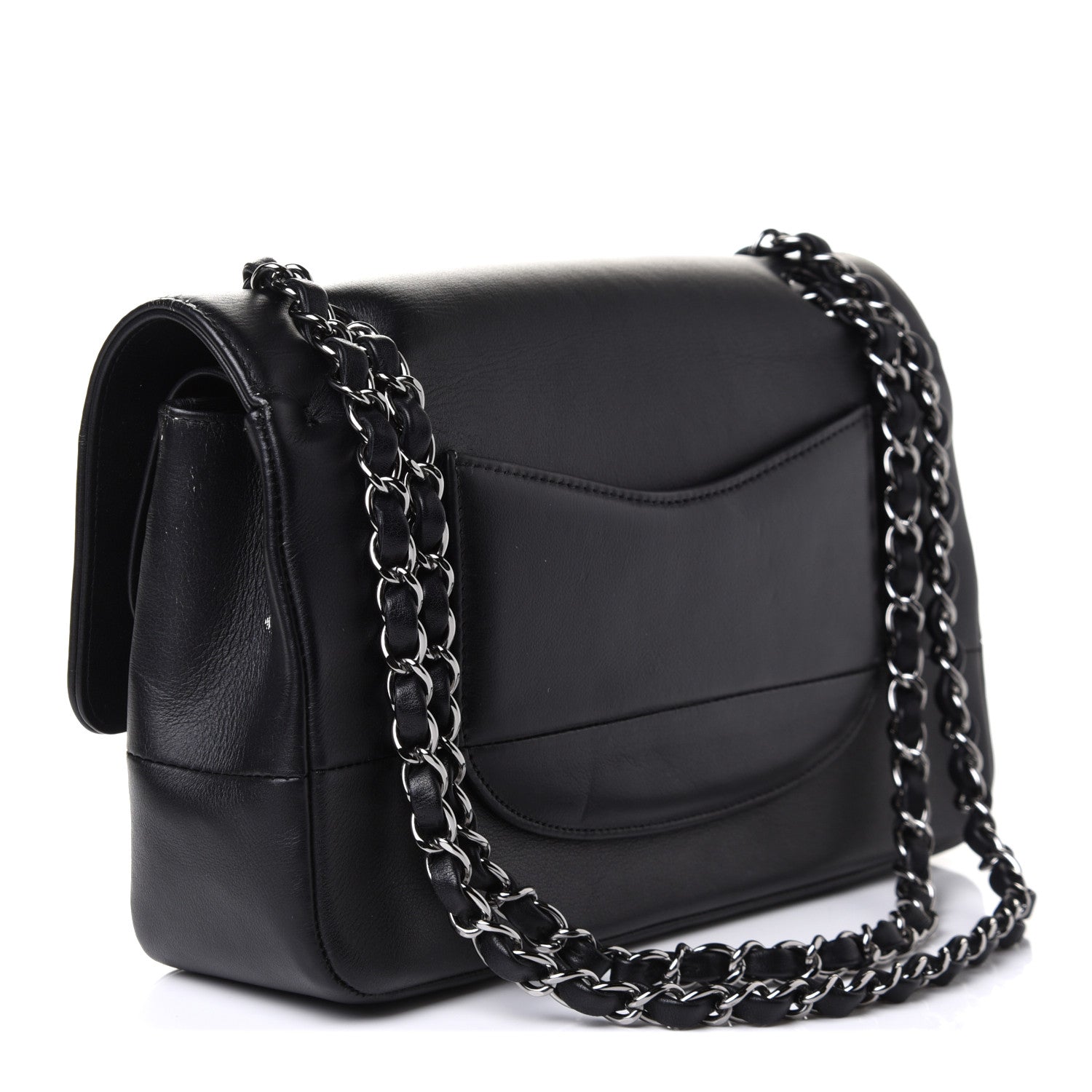 Chanel Calfskin Medium Classic Pure Double Flap Black 4 of 12