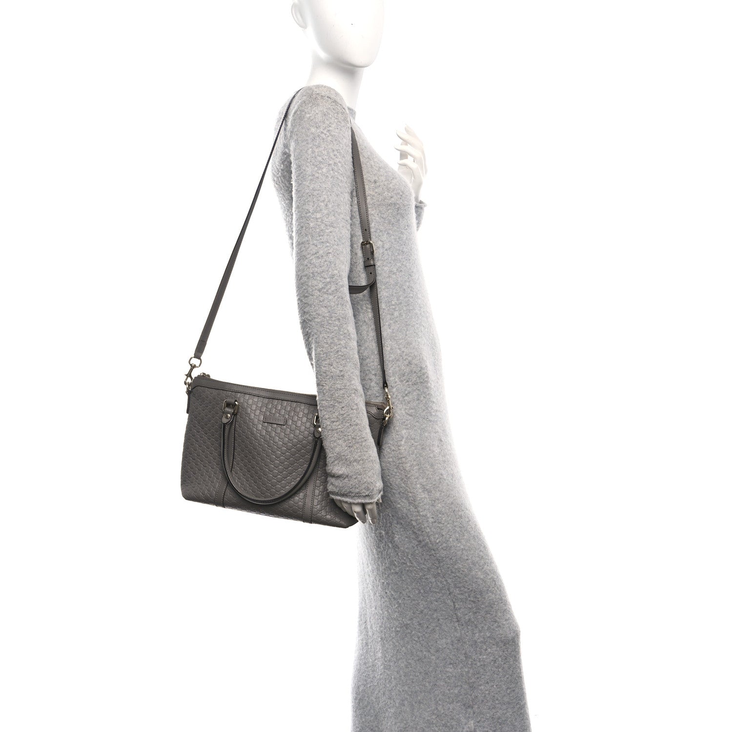 Gucci Soft Microguccissima Small Zippered Satchel Loess 2 of 10