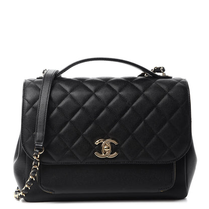 Chanel Caviar Quilted Large Business Affinity Flap Black 1 of 15