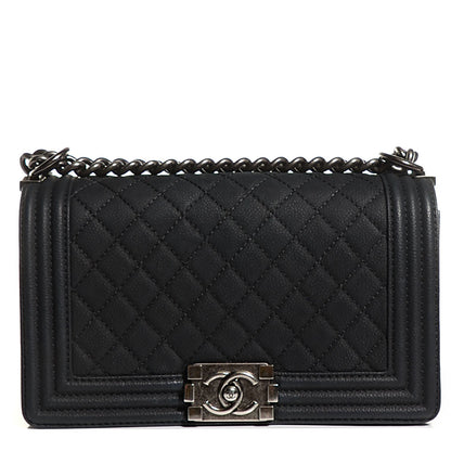 Chanel Iridescent Caviar Quilted Medium Boy Flap Black 1 of 7