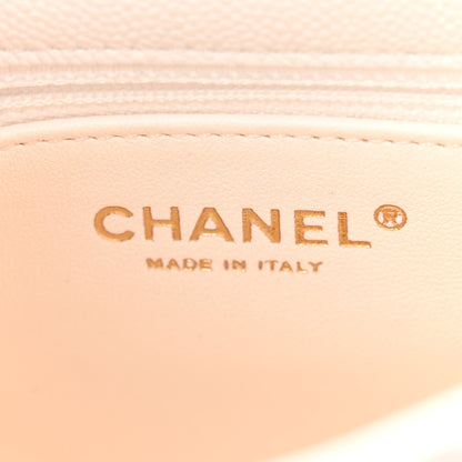 Chanel Caviar Quilted Mini Sweetheart Flap White 6 of 10