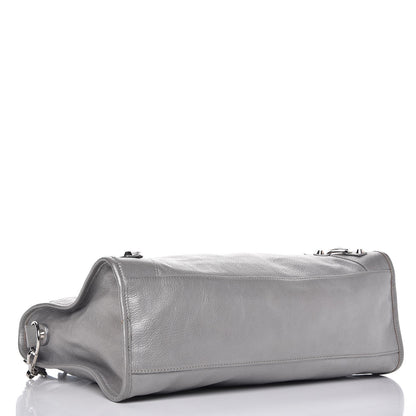 Balenciaga Pearlescent Goatskin Classic Palladium Hardware City Gris Gris Light 4 of 11