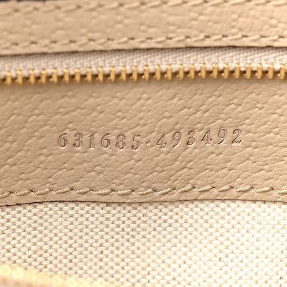 Gucci GG Supreme Monogram Textured Dollar Calfskin Web Medium Ophidia Shopping Tote Beige Mystic White Oatmeal 7 of 17
