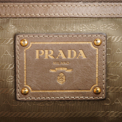 Prada Vitello Shine Shopping Satchel Pomice 6 of 12