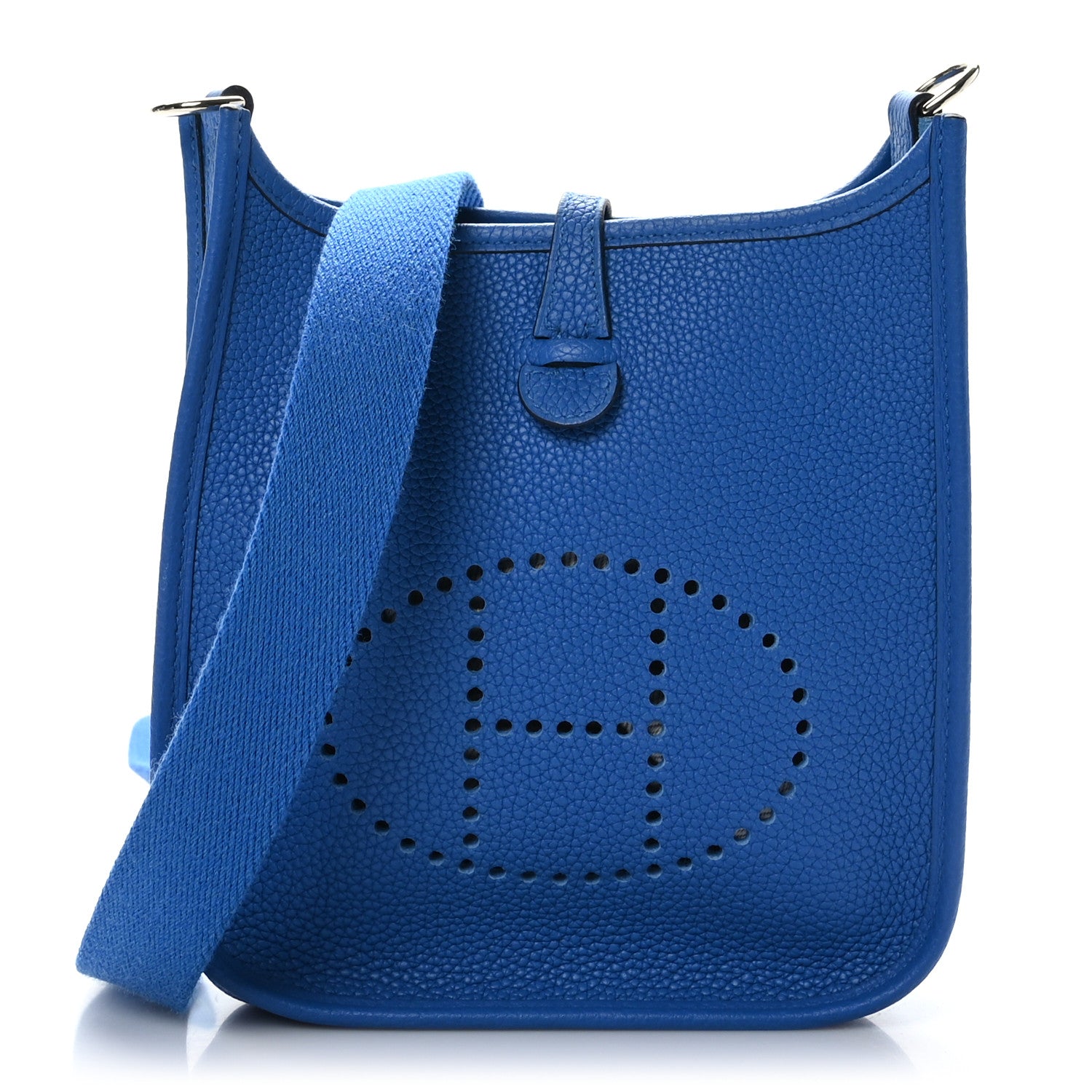 Hermes Taurillon Clemence Evelyne TPM Bleu Zellige 1 of 9