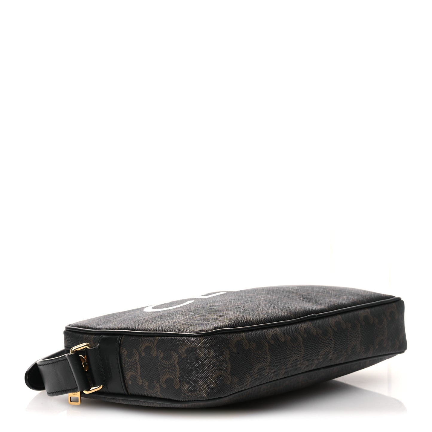 Triomphe Canvas Medium Messenger Bag Black