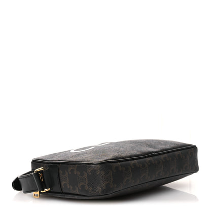 Celine Triomphe Canvas Medium Messenger Bag Black 3 of 10