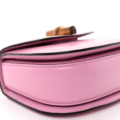 Gucci Boarded Dyana Lux Calfskin Web Mini Bamboo 1947 Top Handle Bag Nice Pink 8 of 10